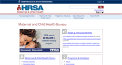 Desktop Screenshot of mchb.hrsa.gov