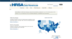 Desktop Screenshot of datawarehouse.hrsa.gov