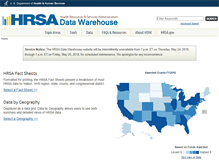 Tablet Screenshot of datawarehouse.hrsa.gov