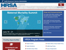 Tablet Screenshot of hrsa.gov